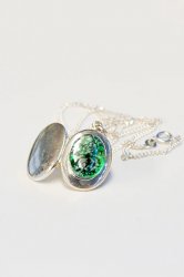 Emerald Locket Necklace