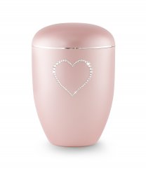 Arboform Swarovski Heart Urn (Pink)