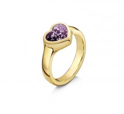 Purple Heart Tribute Ring in Gold