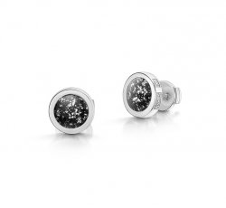 Metal Classic Earrings in White Gold