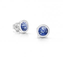 Blue Classic Earrings in Silver