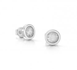 Clear Classic Earrings in Silver