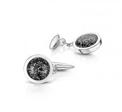 Metal Classic Cufflinks in Silver