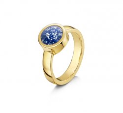 Blue Classic Tribute Ring in Gold