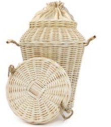 Woven Rattan Casket