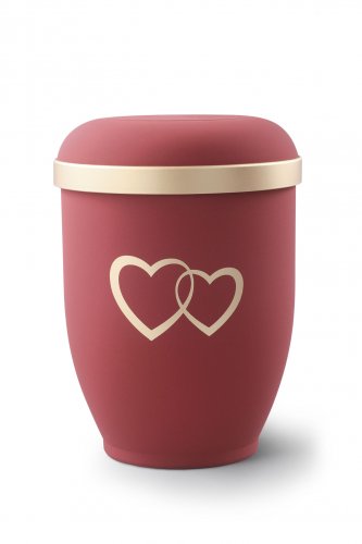 Red Hearts Arboform Urn