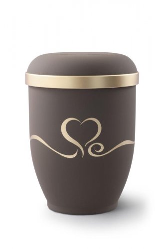 Brown Heart Arboform Urn