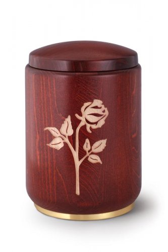 Stained Mahogany Wooden Urn