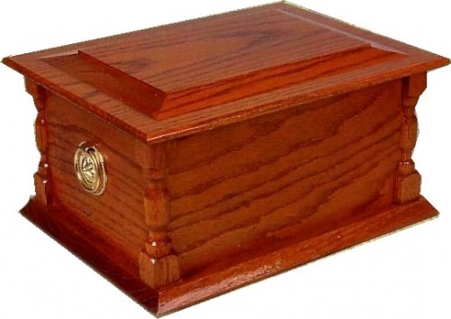 Oakwood Teak Casket