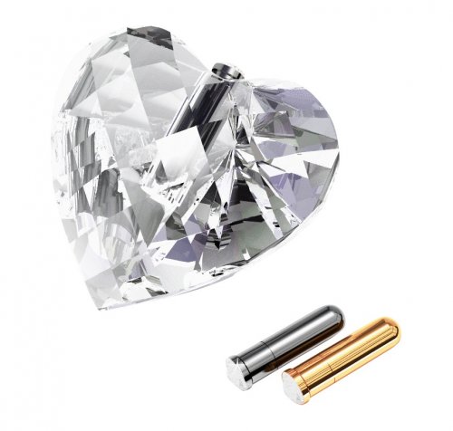 Swarovski Crystal Keepsake Heart Ornament: Silver
