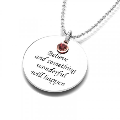 January Birthstone Necklace