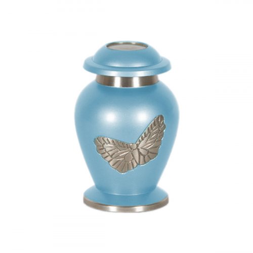 Blue Butterfly Mini Urn