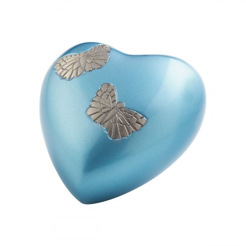 Blue Butterfly Heart